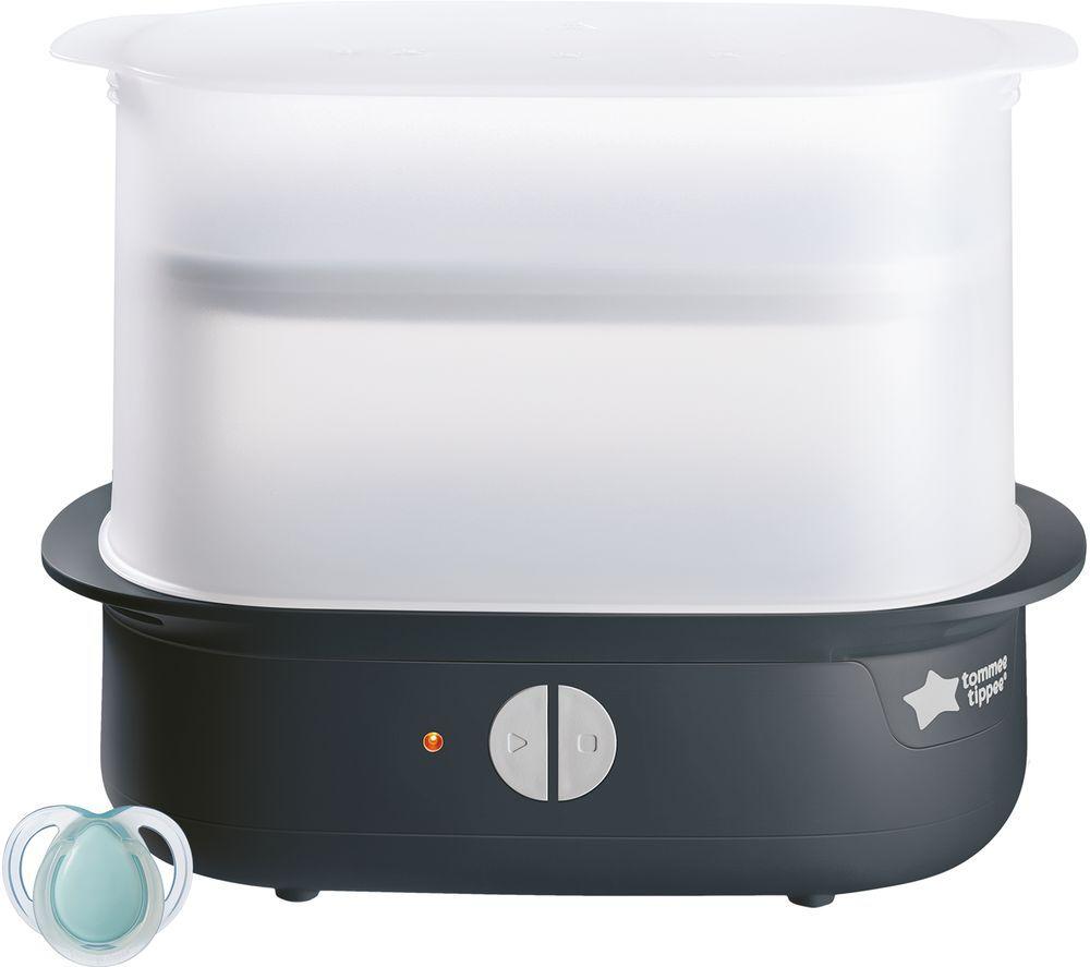 TOMMEE TIPPEE Supersteam Advanced Electric Steriliser - Black & White