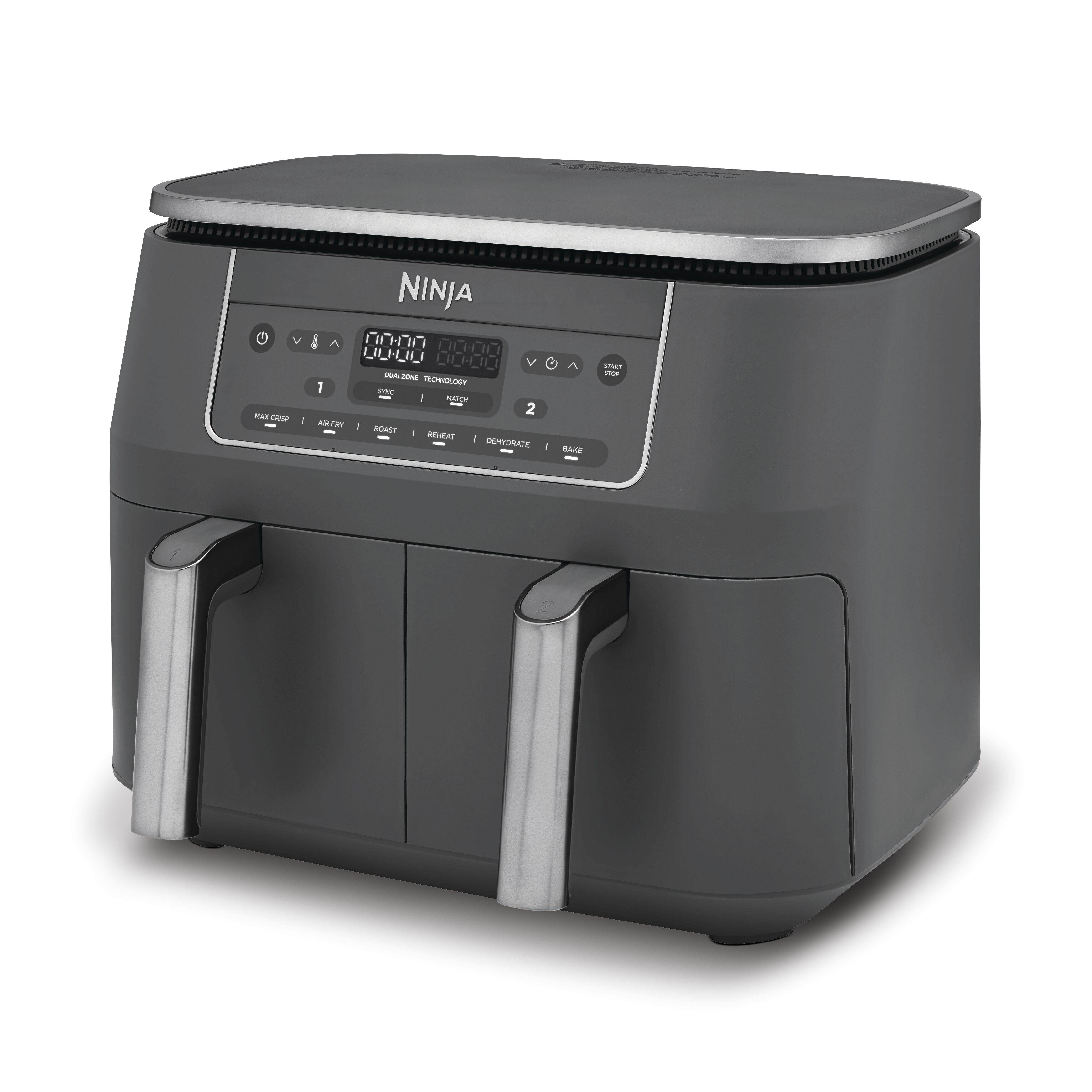 NINJA 6-in-1 Dual Zone DZ300UK Air Fryer - Gun Metal Grey