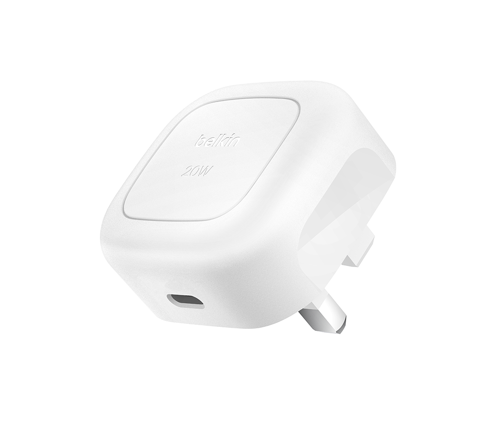 BELKIN BoostCharge WCA009myWH 20 W USB Type-C Wall Charger