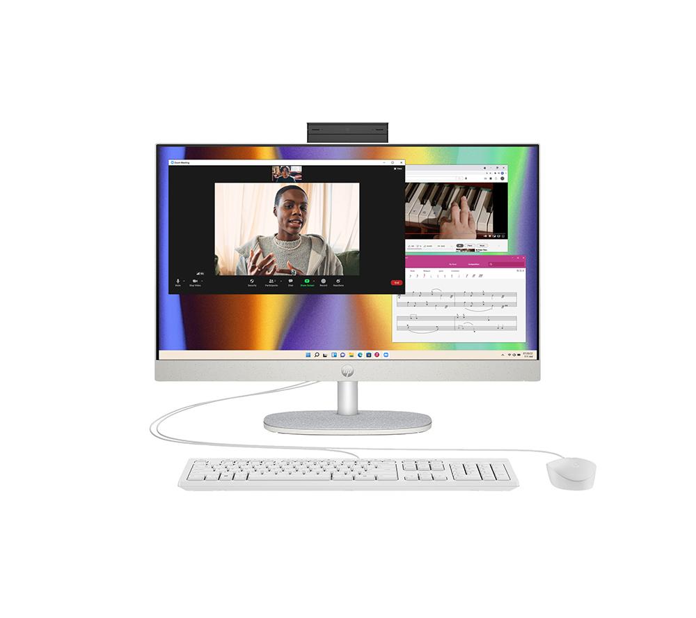 HP Pavilion 24-cr0065na 23.8inch All-in-One PC - AMD Ryzen™ 7, 1 TB SSD, White