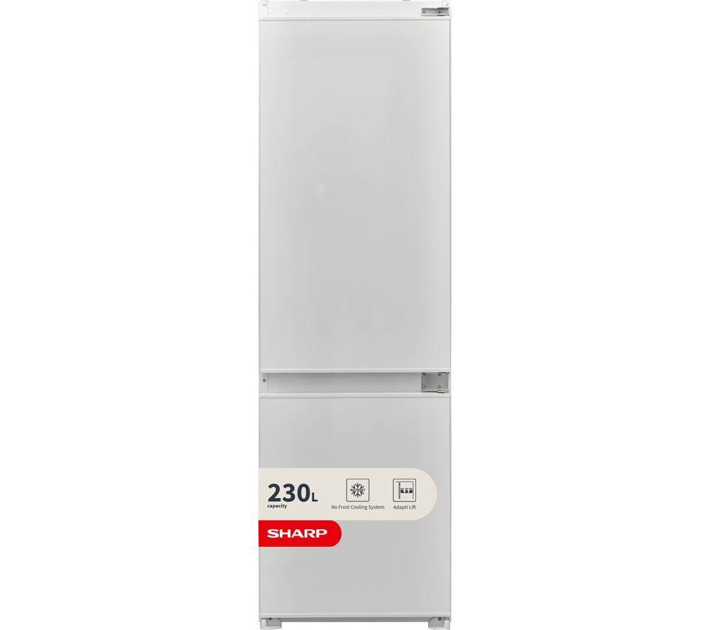SHARP SJ-BE237M01X-EN Integrated 70/30 Fridge Freezer - Sliding Hinge