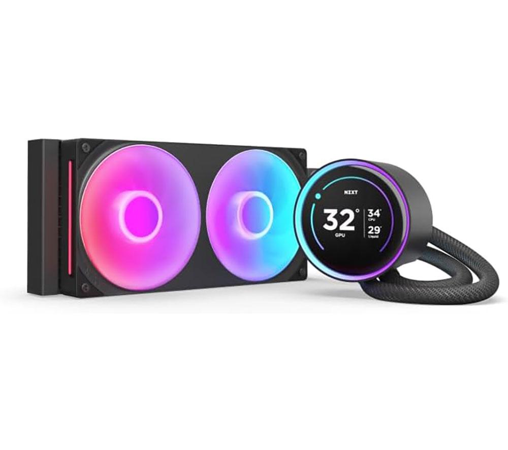 NZXT Kraken Elite 240 RGB 240 mm Liquid CPU Cooler - RGB LED, Black