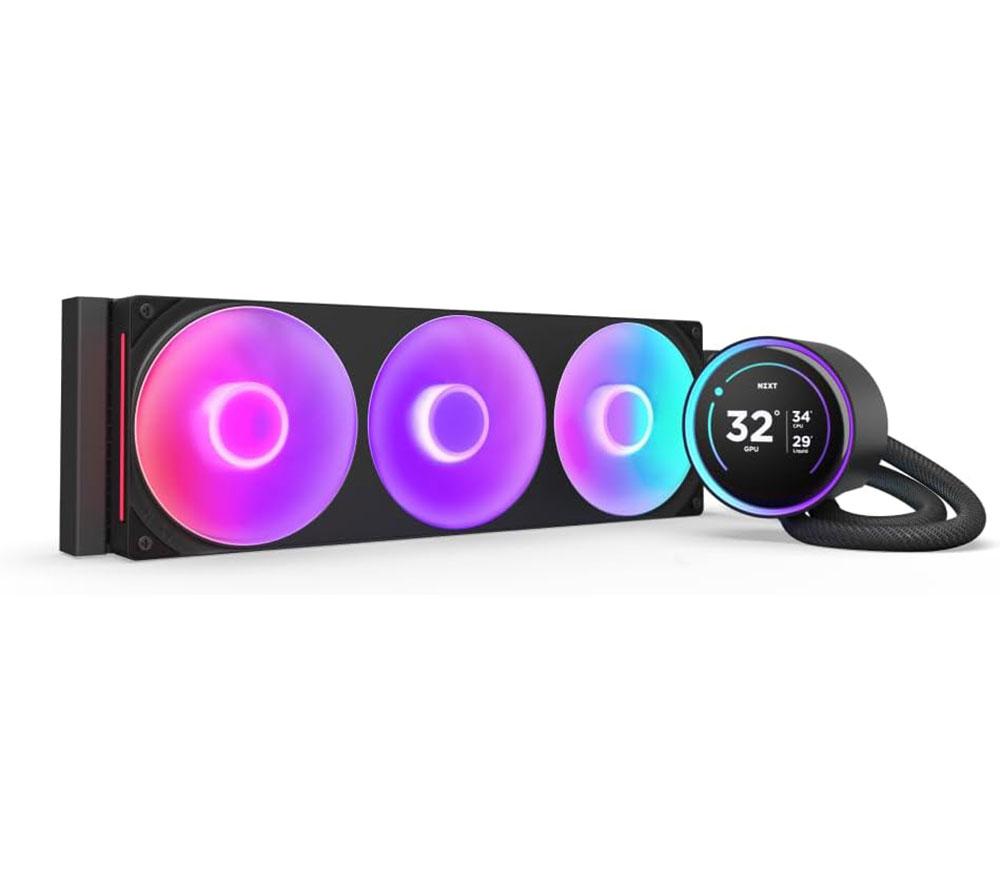 NZXT Kraken Elite 360 RGB 360 mm Liquid CPU Cooler - RGB LED, Black