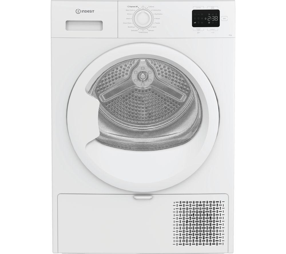INDESIT C YSD 83D WW UK 8 kg Heat Pump Tumble Dryer - White