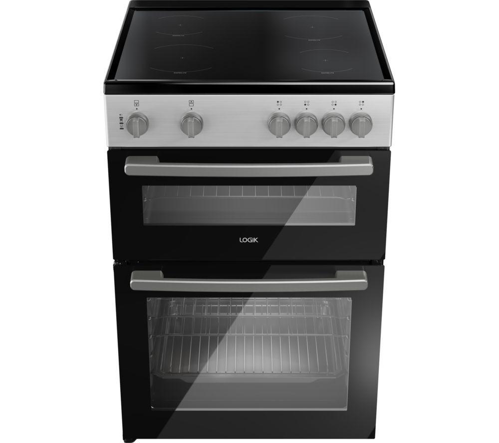 LOGIK LDOC60S25 60 cm Electric Cooker - Silver