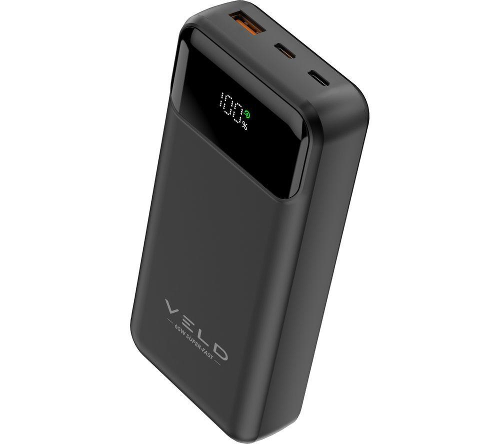 VELD VPB2065B Super-Fast 20000 mAh Portable Power Bank - Black