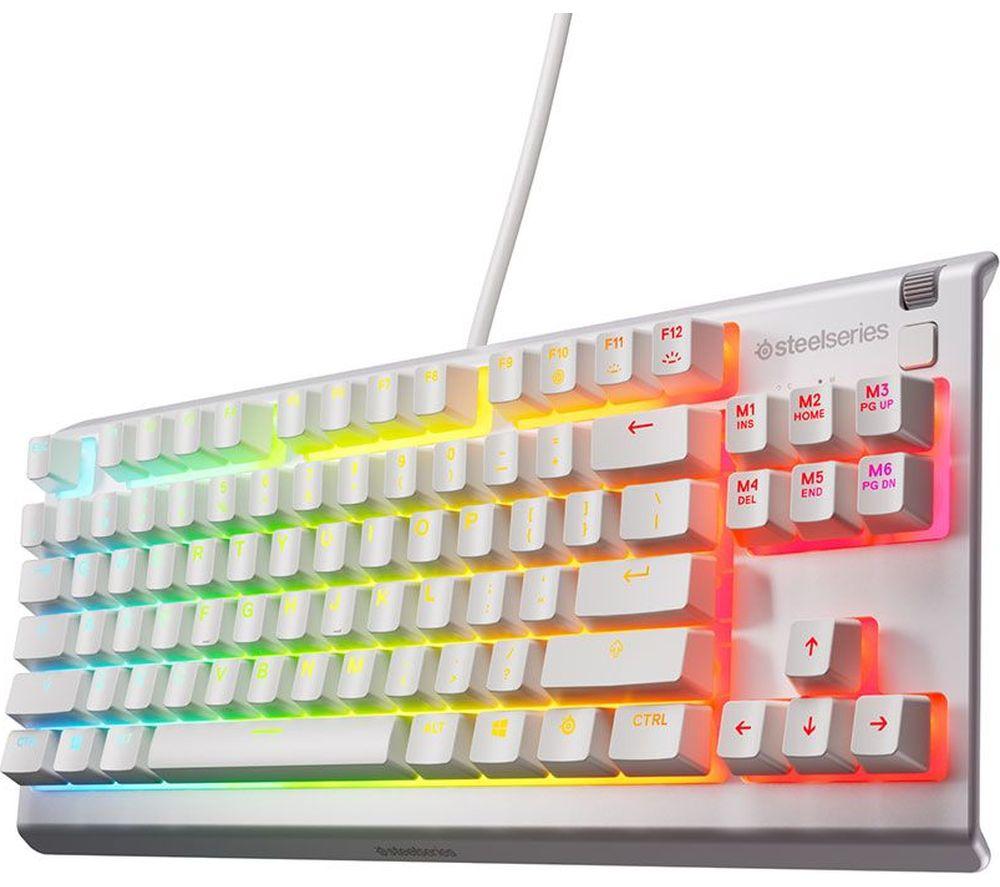 STEELSERIES Apex 3 TKL Gaming Keyboard - White