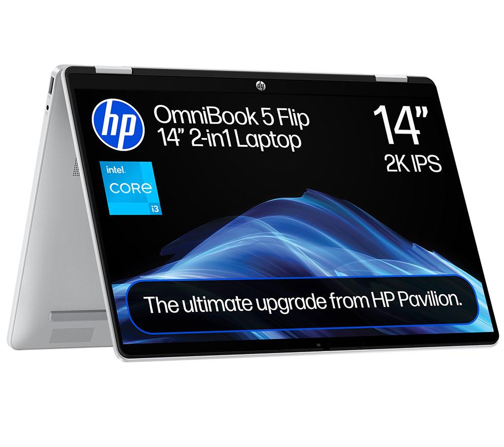 HP OmniBook 5 Flip 14inch 2 in 1 Laptop - Intel®Core  i3, 512 GB SSD, Silver