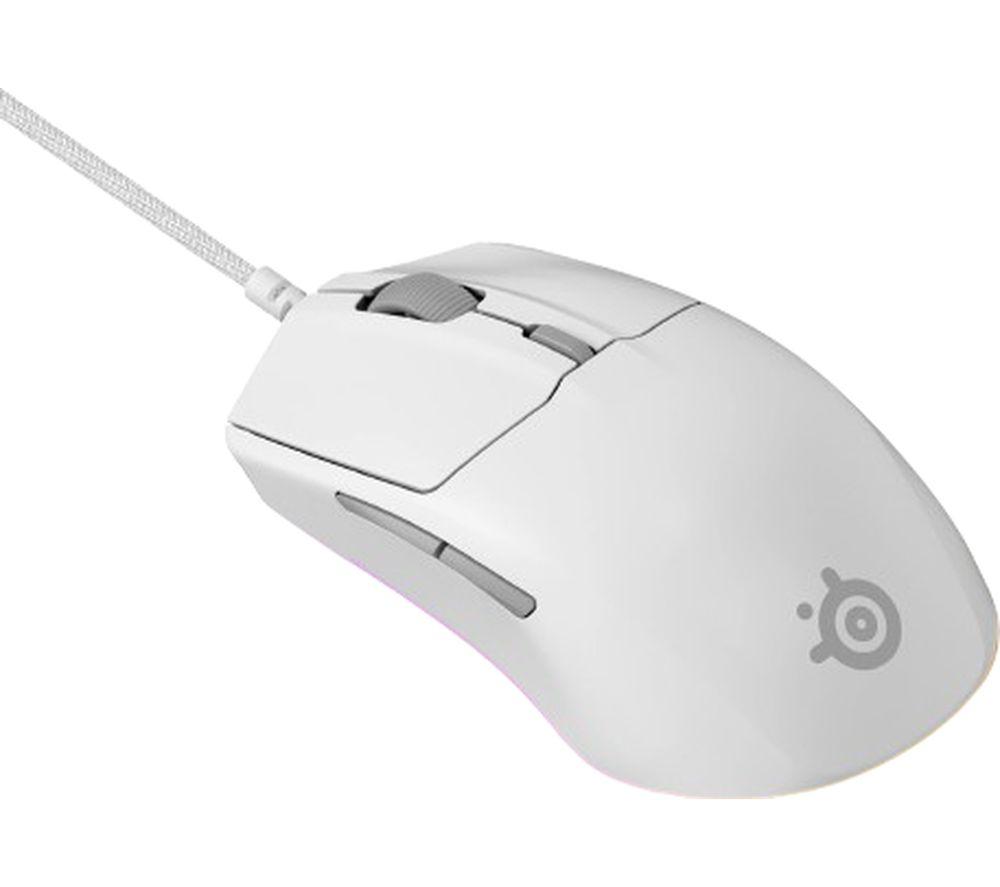 STEELSERIES Rival 3 Gen 2 RGB Optical Gaming Mouse - White