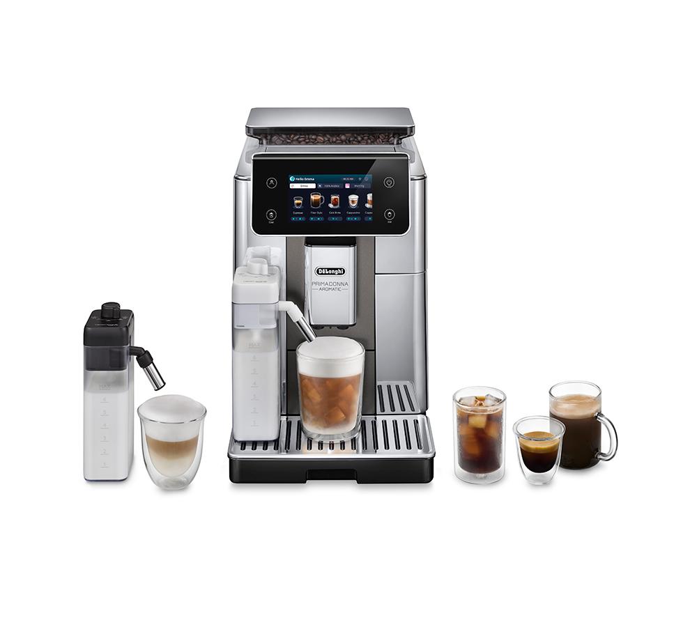 DELONGHI Prima Donna Aromatic ECAM630.75.TSM Smart Bean to Cup Coffee Machine - Silver