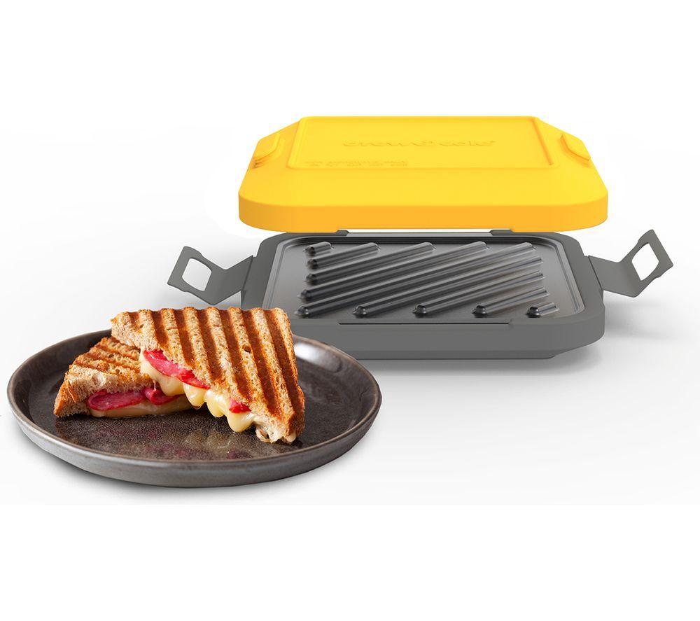 DREW&COLE Clever Micro Toaster Maker - Yellow & Grey