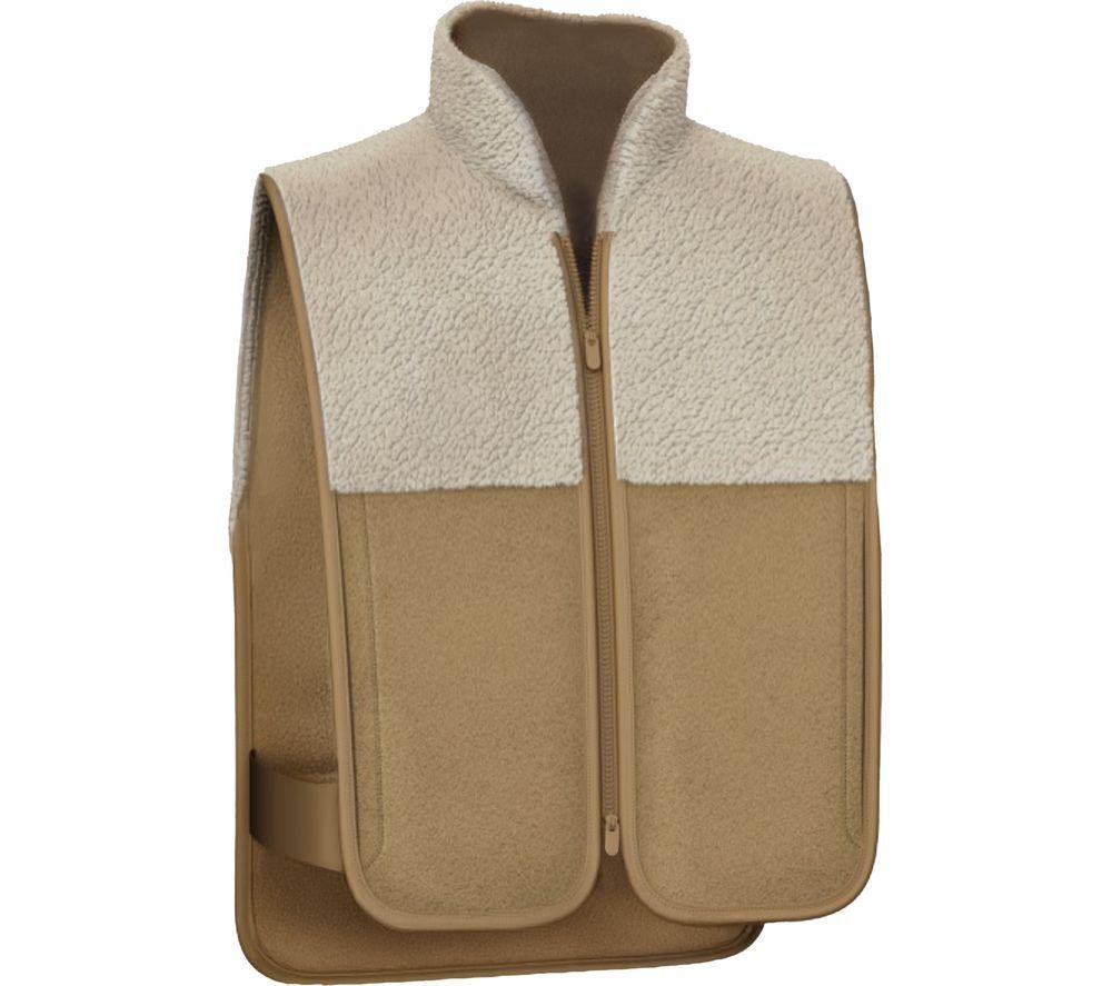 SHARPER IMAGE Luxe Heated Vest - Beige