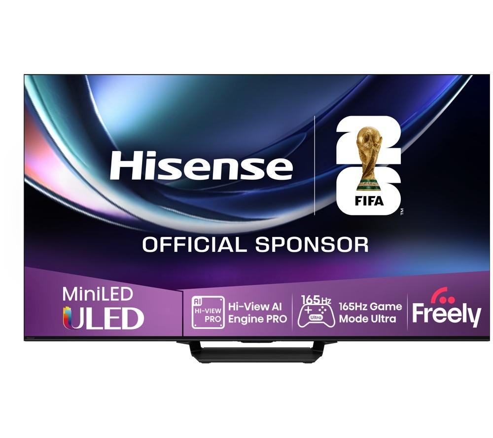 85inch HISENSE U7Q PRO  Mini LED 4K 165Hz Smart AI TV with Freely - 85U7QTUK PRO