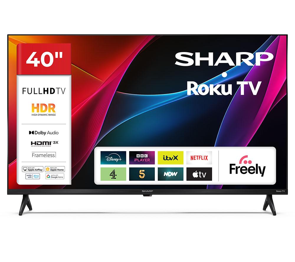 40inch SHARP 2T-C40HD2725KB Roku TV  Smart Full HD HDR LED TV