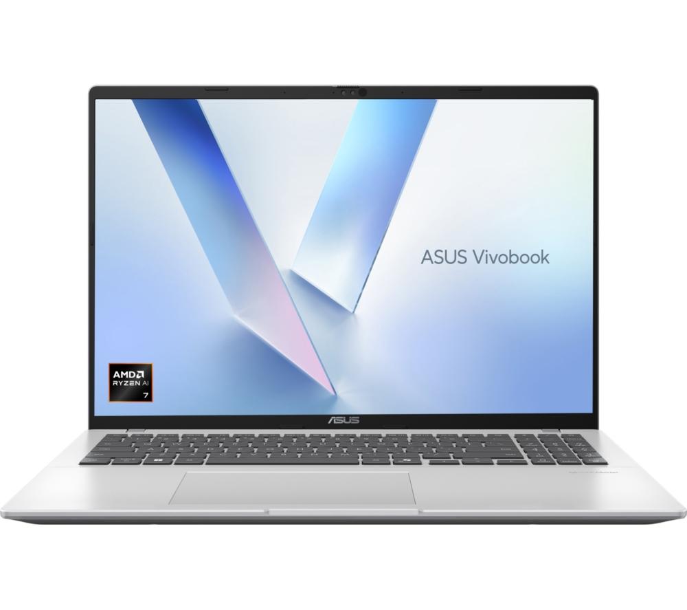 ASUS Vivobook 16 16inch Laptop - AMD Ryzen™ AI 7, 1 TB SSD, Silver