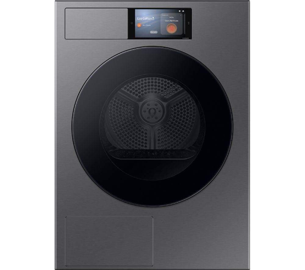 SAMSUNG Series 9 AI Home DV90F09F4SU1 9 kg Heat Pump Tumble Dryer - Dark Steel