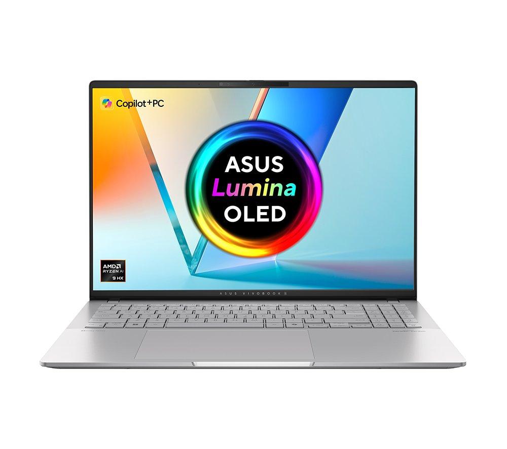 ASUS Vivobook S16 16inch Laptop, Copilot PC - AMD Ryzen™ AI 9, 1 TB SSD, Cool Silver