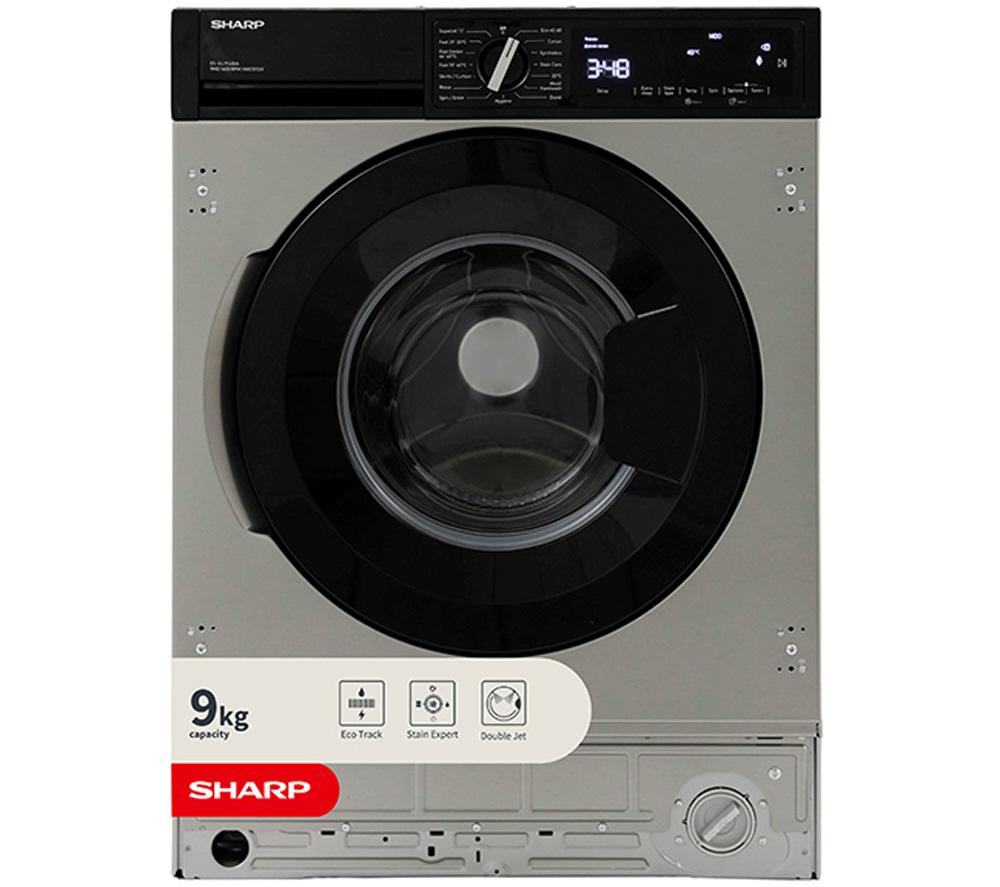 SHARP ES-SIL914BIA-EN Integrated 9 kg 1400 Spin Washing Machine - Inox