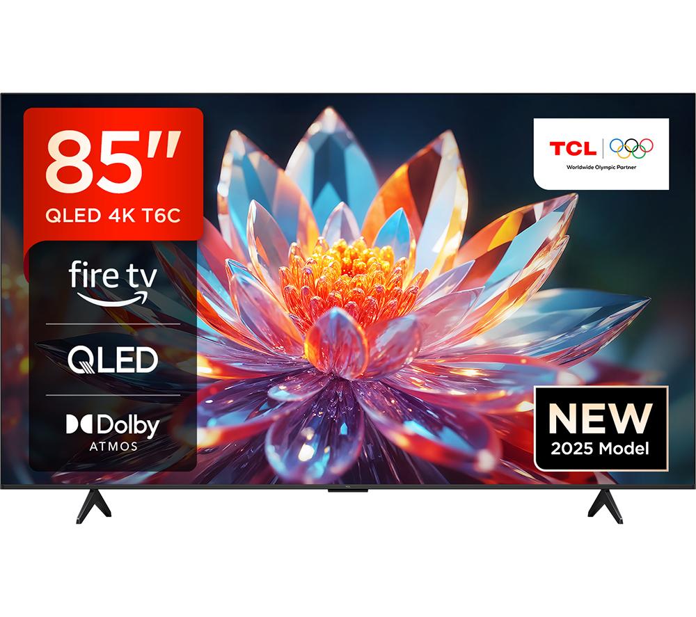 85inch TCL T6C  QLED 4K HDR Smart Fire TV with Freely - 85T6C-UK