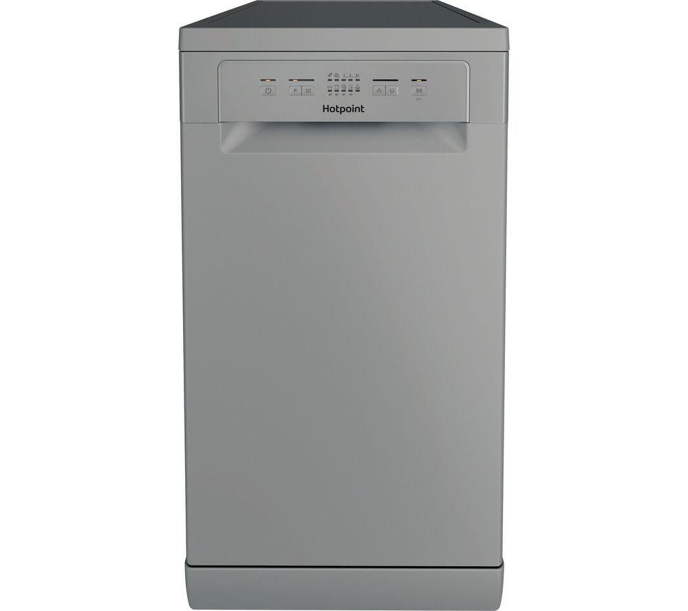 HOTPOINT HP2FE10CS90SUK Slimline Dishwasher - Silver