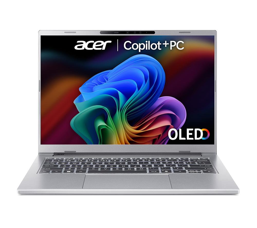 ACER Aspire 14 AI OLED 14inch Laptop, Copilot PC - Intel®Core  Ultra 7, 1 TB SSD, Silver