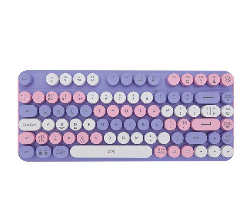 GOJI GKKBPP26 Wireless Keyboard - Purple