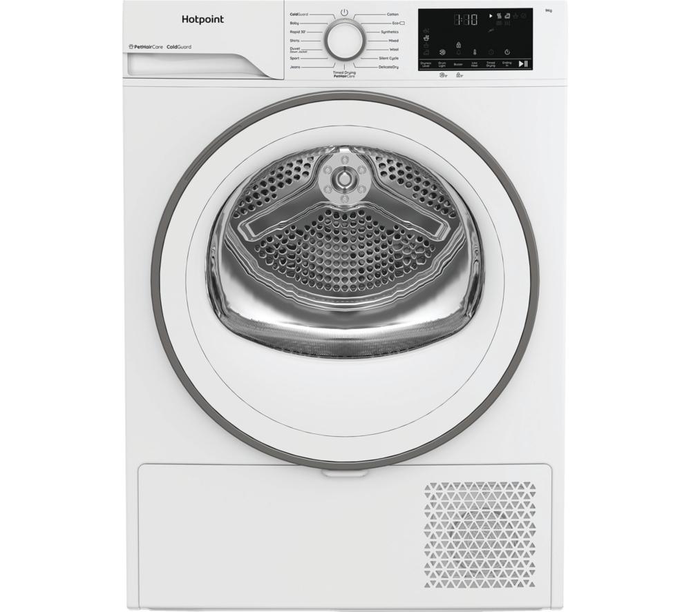 HOTPOINT C HD 94M WW UK 9 kg Heat Pump Tumble Dryer - White