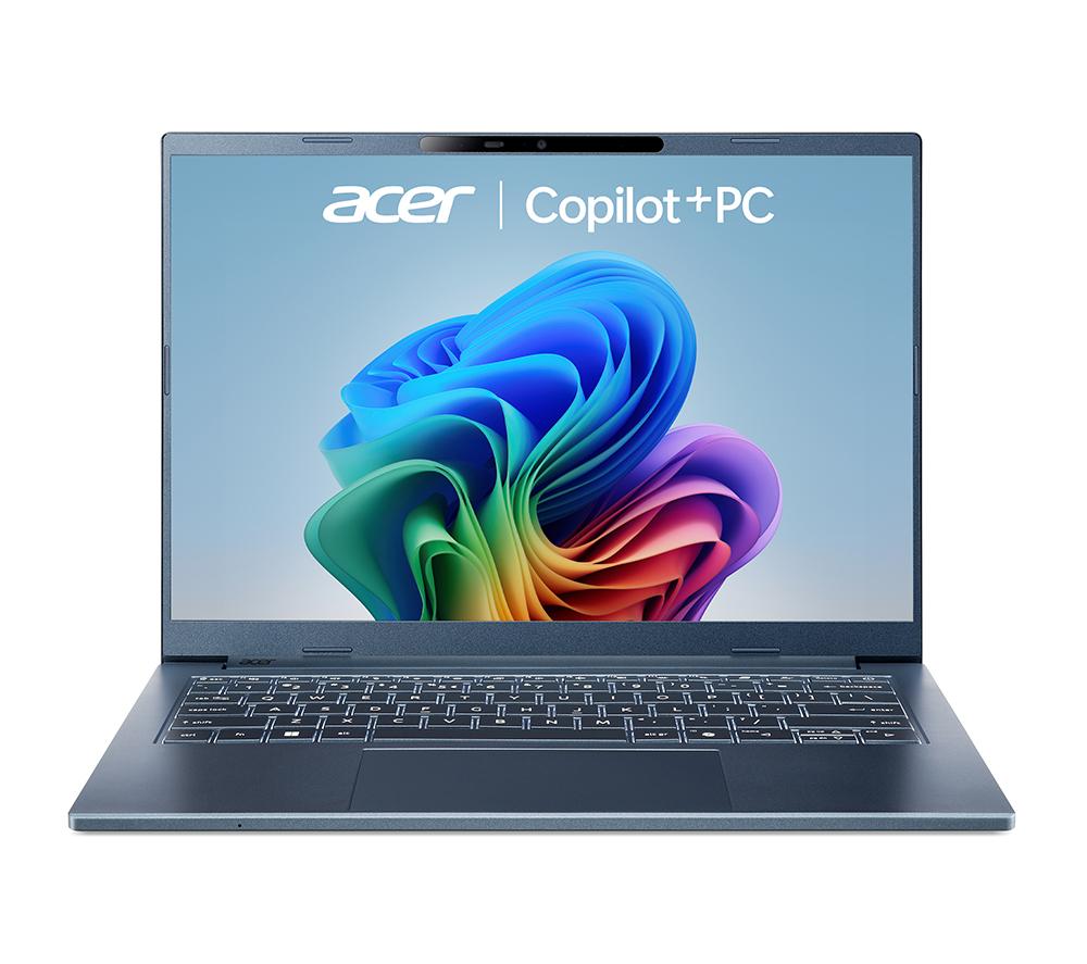 ACER Aspire 14 AI 14inch Laptop, Copilot PC - Snapdragon X, 512 GB SSD, Blue