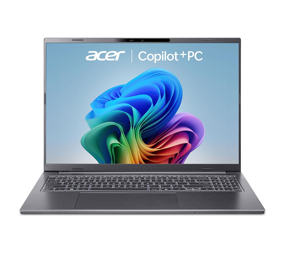 ACER Aspire 16 AI 14inch Laptop, Copilot PC - Snapdragon X, 1 TB SSD, Grey