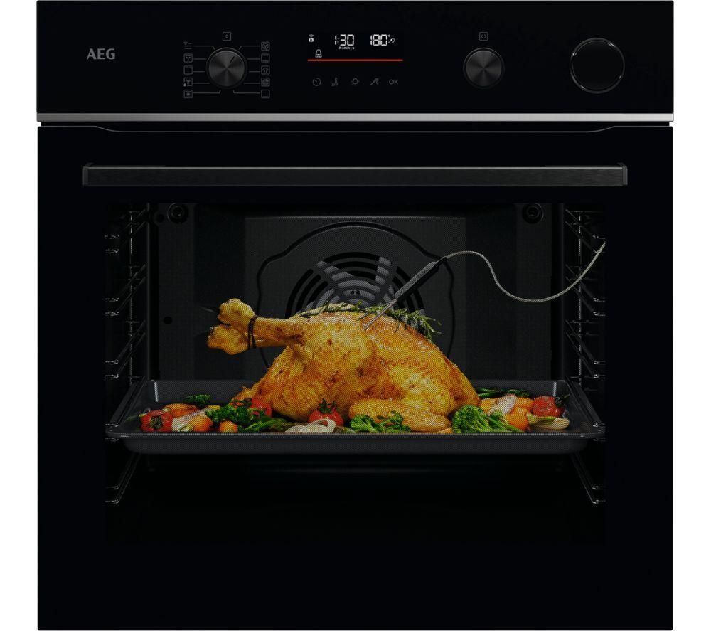 AEG 6000 SenseCook TR6PB521SB Electric Pyrolytic Steam Smart Oven - Black