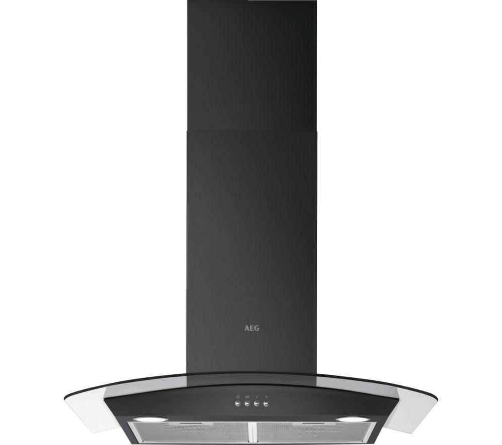 AEG DTX3840B Chimney Cooker Hood - Black