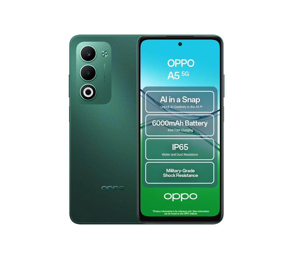 OPPO A5 5G - 128 GB, Black Green