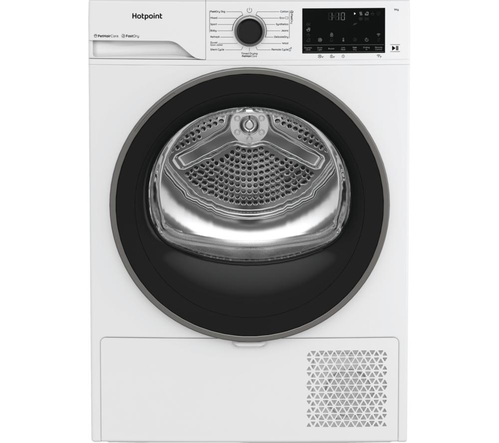 HOTPOINT FabricCare C HD 84M WBS UK WiFi-enabled 8 kg Heat Pump Tumble Dryer - White