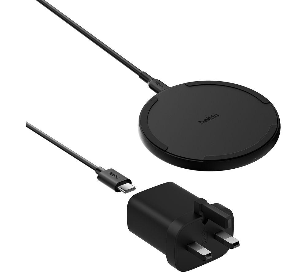 BELKIN BoostCharge 15 W Qi Wireless Charging Pad with Power Supply - Black