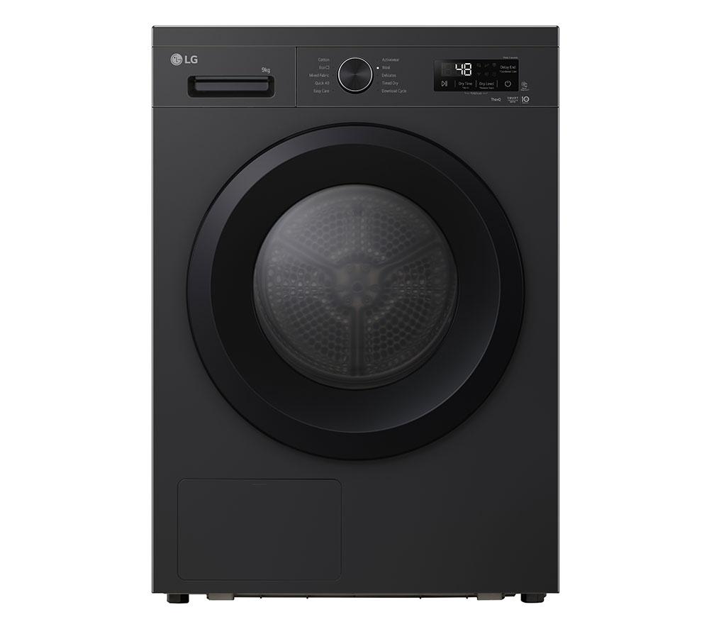 LG X10 Series ThinQ RHX1009NNK 9 kg Heat Pump Tumble Dryer - Onyx Black