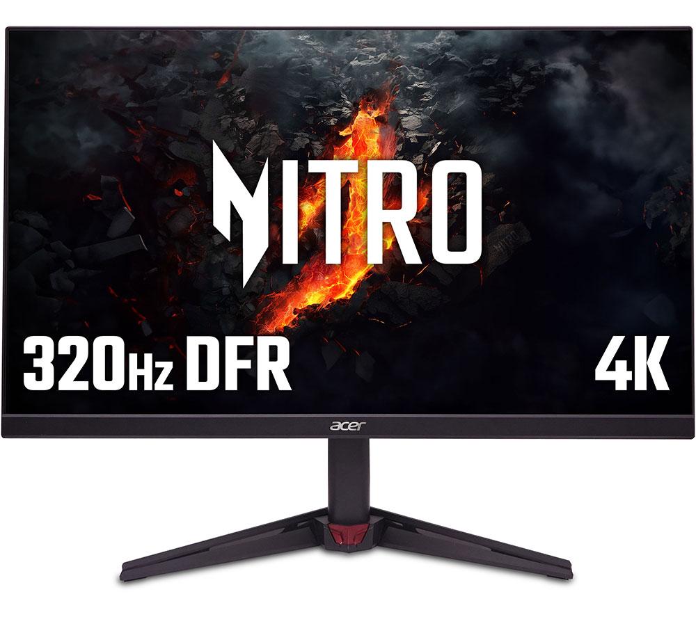 ACER Nitro VG270KV4 bmiipx 4K Ultra HD 27inch IPS LCD Dual-Mode Gaming Monitor - Black