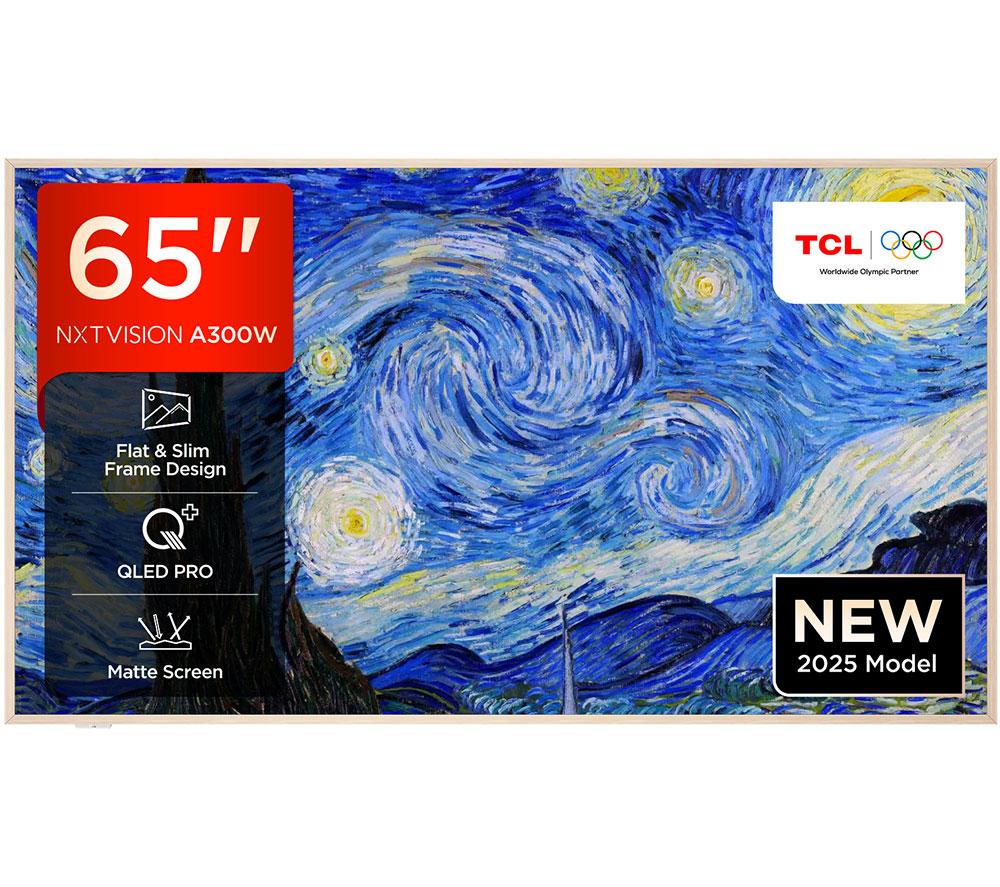 65inch TCL NXTVISION A300W  QLED 4K HDR Smart Google TV - 65A300W-UK