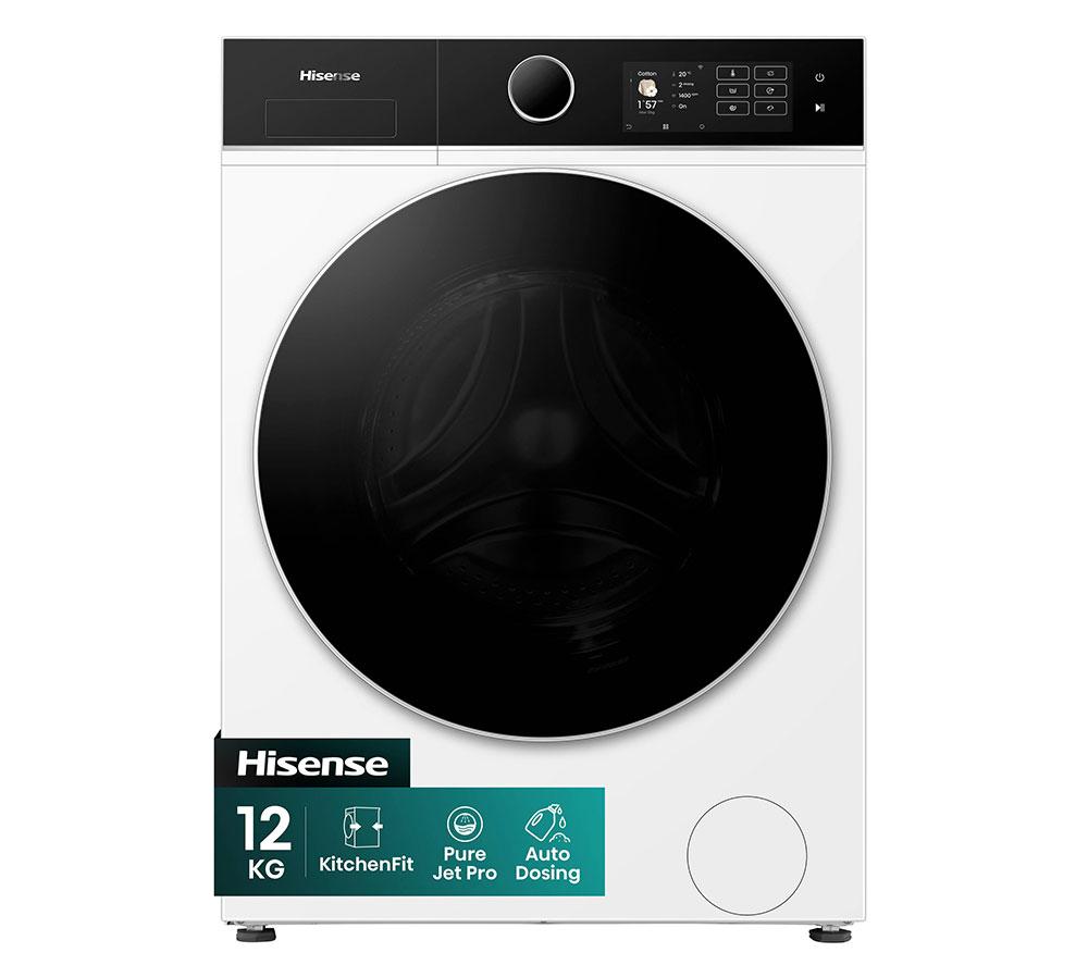 HISENSE KitchenFit 5i Series WF5I1245BWR WiFi-enabled 12 kg 1400 Spin Washing Machine - White