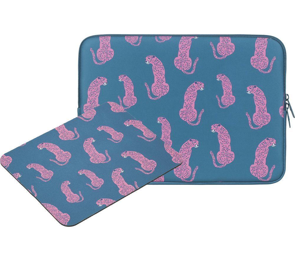 GOJI G15SLBUN26 15.6inch Laptop Sleeve & Mouse Mat - Blue