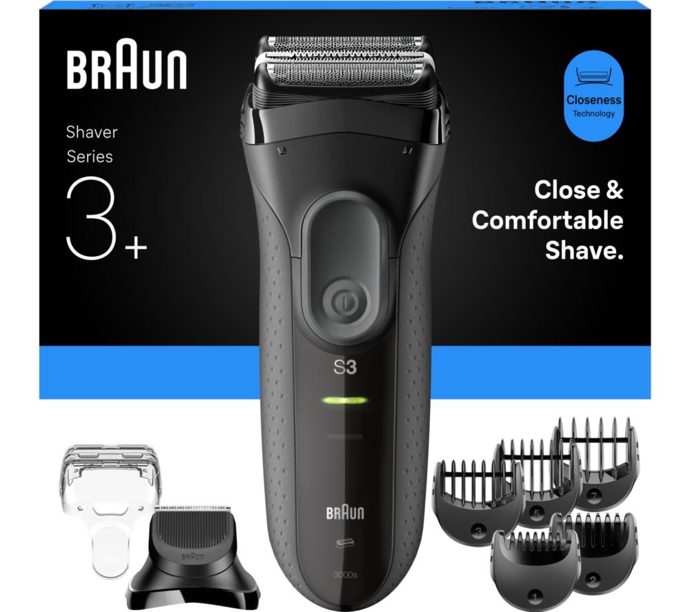 BRAUN Series 3 BRA3000BT Wet & Dry Shaver - Black