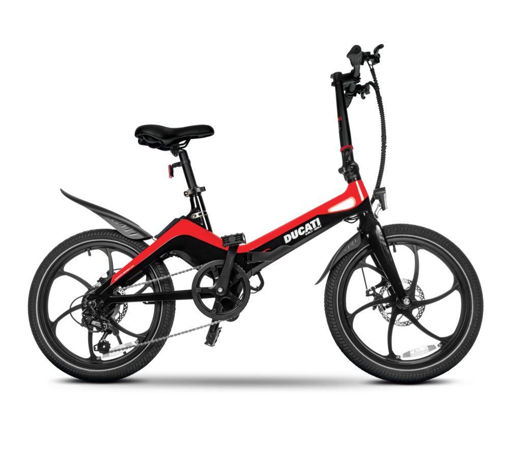 DUCATI MG20 Electric Folding Bike - Black & Red