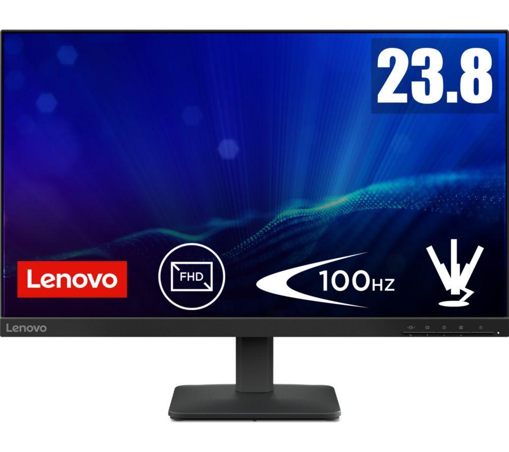 LENOVO L24-4e Full HD 23.8inch IPS Monitor - Raven Black