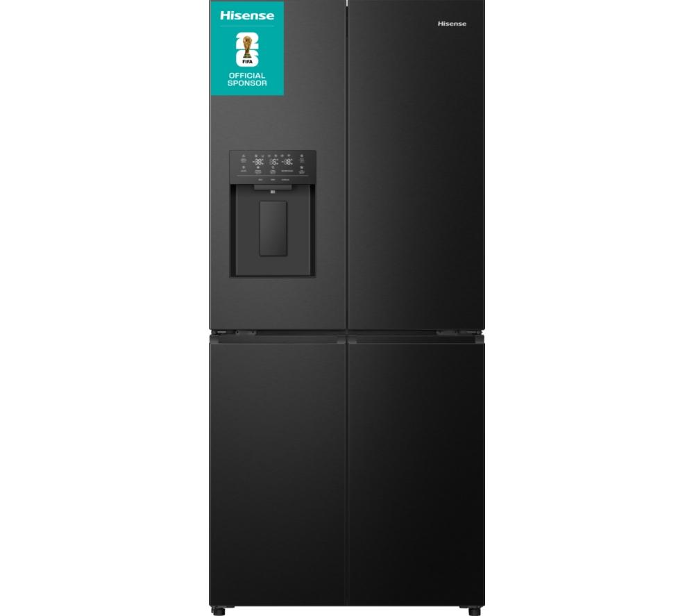 HISENSE PureFlat Slim RQ5P470SYFD Fridge Freezer - Black