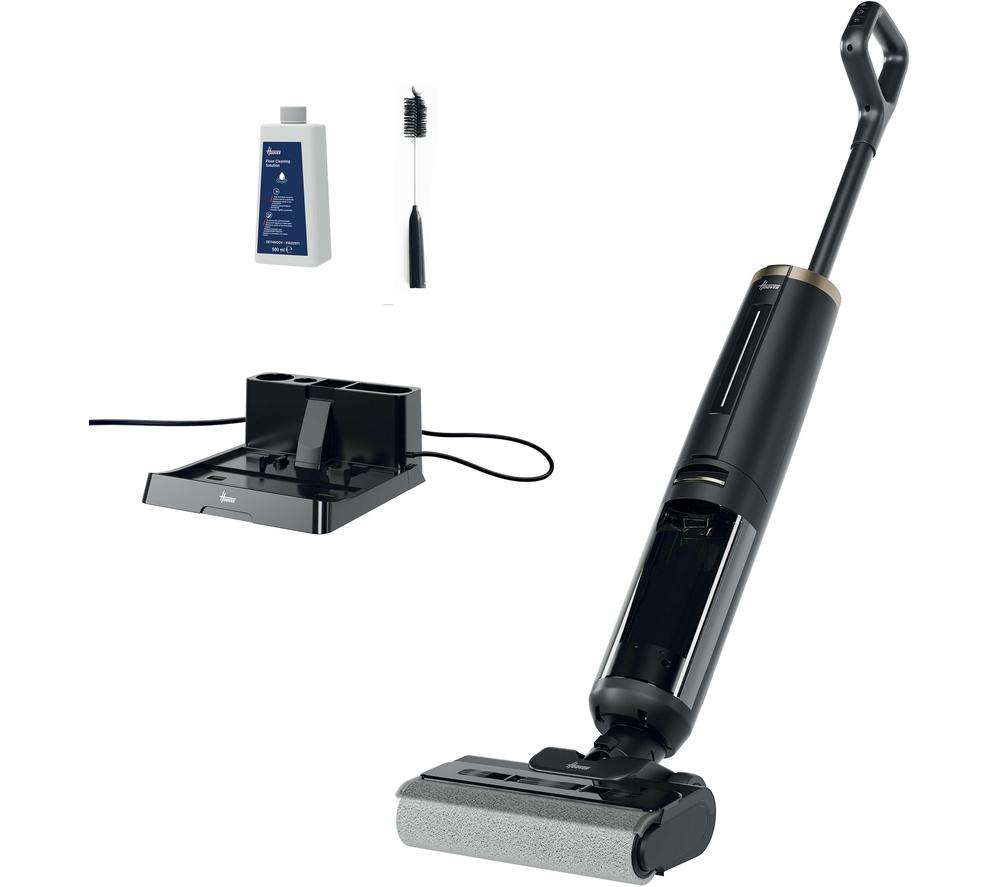 HOOVER HW3 Plus Turbo Clean Upright Hard Floor Cleaner - Black & Gold