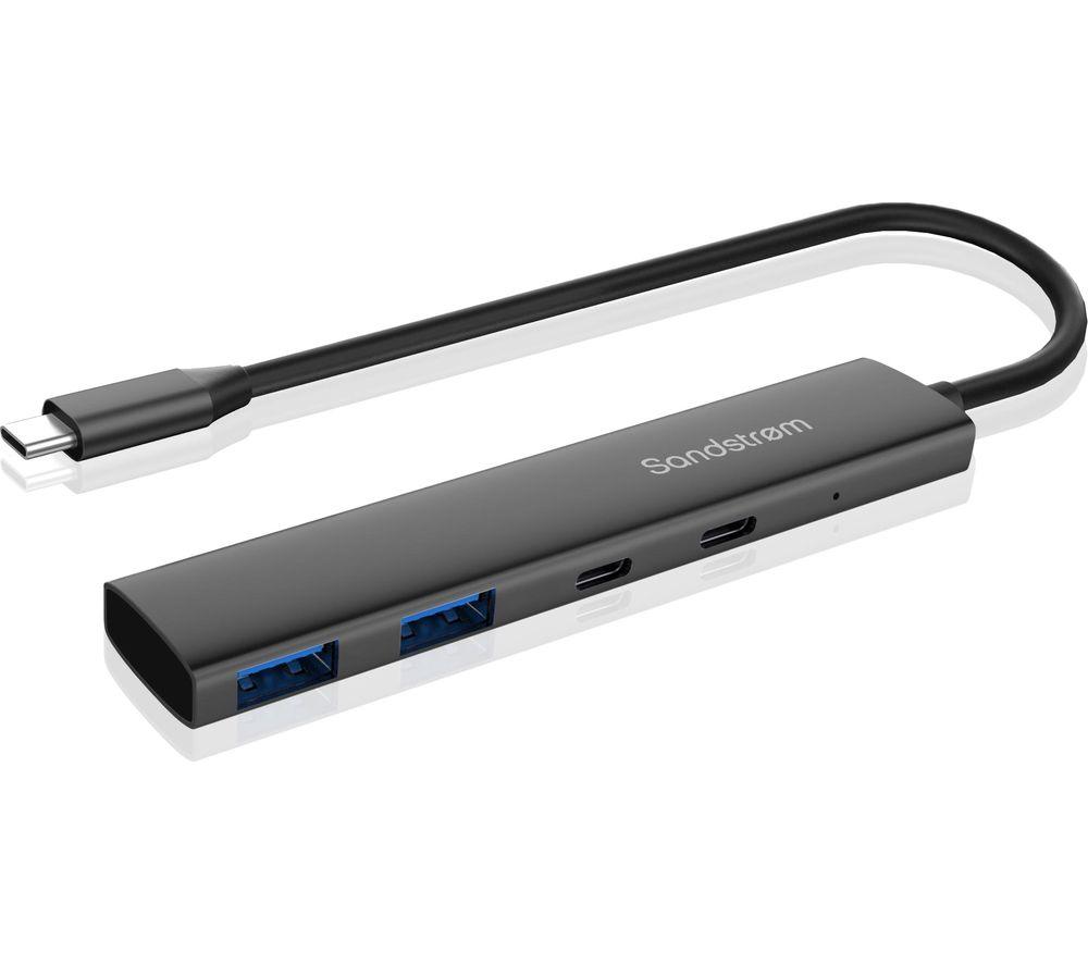 SANDSTROM S2C2AHUB26 4-port USB Type-C Connection Hub