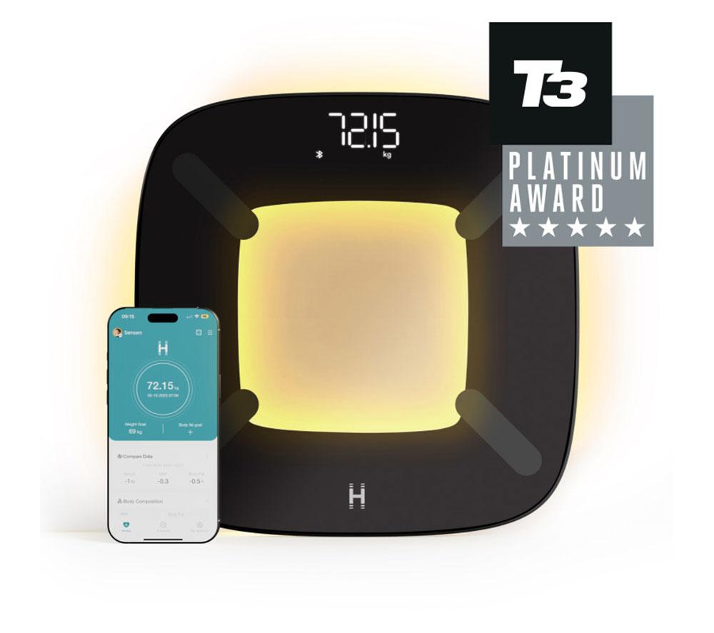 HOMEDICS glo Body Analyser Smart Bathroom Scales - Black