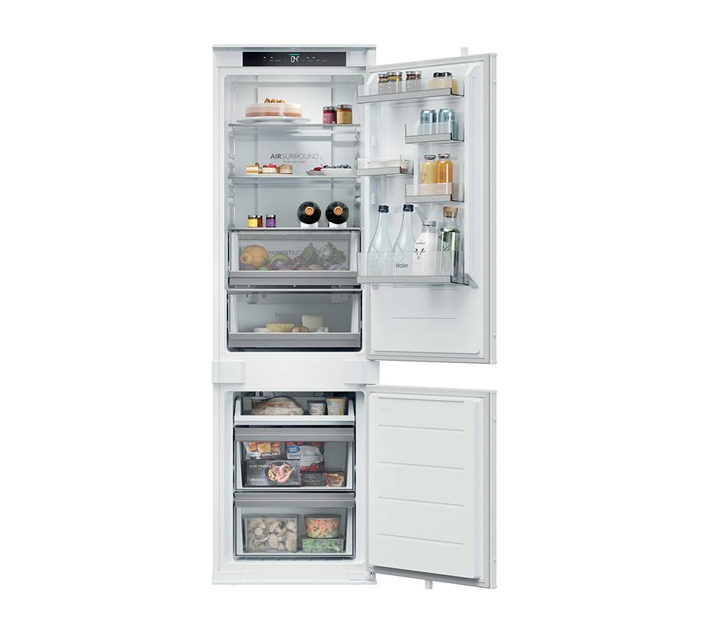 HAIER HBW5518DK Integrated Smart 70/30 Fridge Freezer - Sliding Hinge