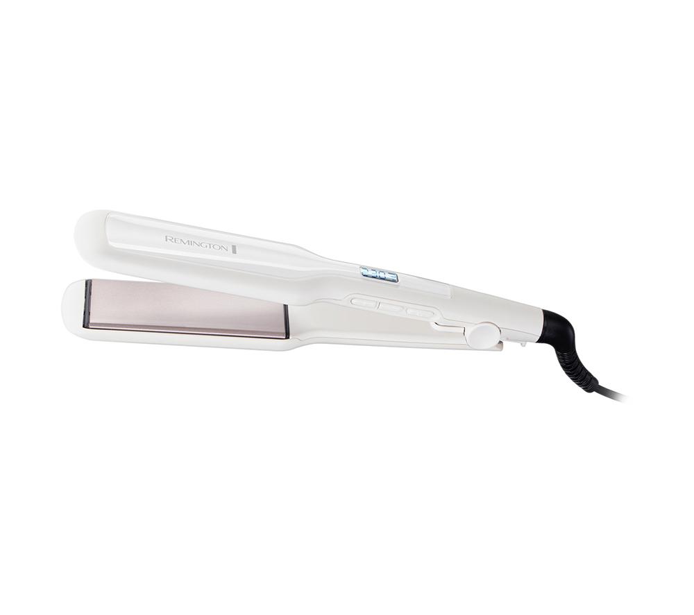 REMINGTON Pro Ceramic S5527 Extra Wide Hair Straightener - White