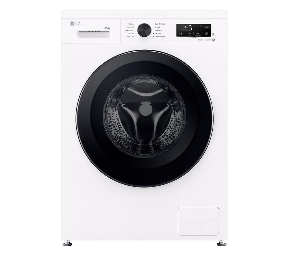 LG X10 Series Direct Drive W4X1085NWK WiFi-enabled 8 kg Washer Dryer - White