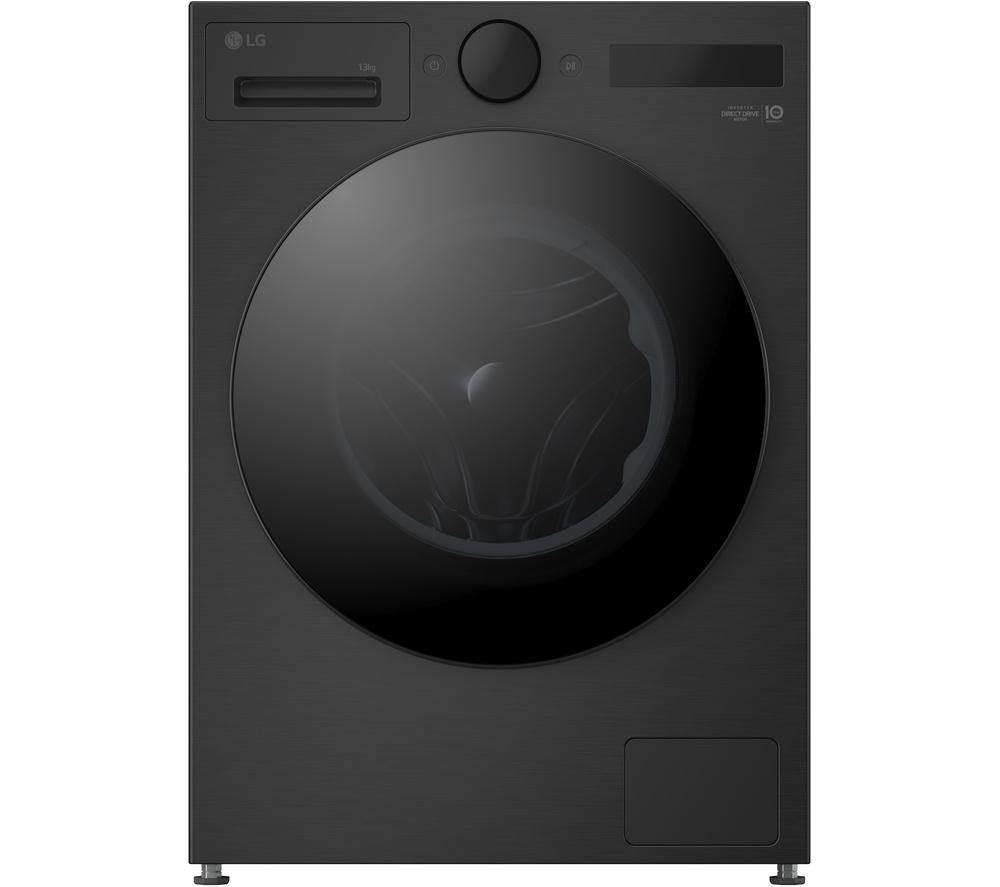 LG VX75 Series AI Direct Drive F4X7513TBB WiFi-enabled 13 kg 1400 Spin Washing Machine - Matte Black
